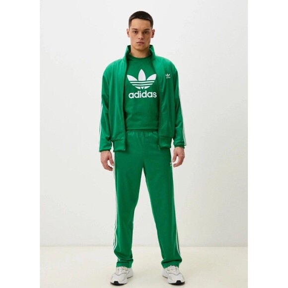 NWT MEN'S ADIDAS ORIGINALS FIREBIRD TRACK PANTS~Green & White~SIZE 2XL~JD018 - Picture 6 of 7